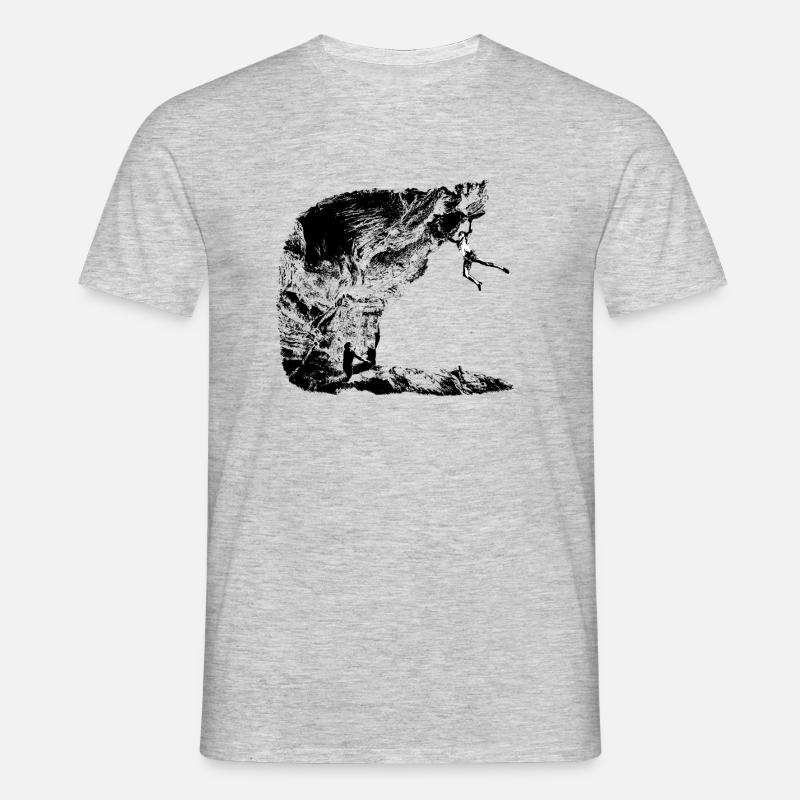 Nice Move - Männer T-Shirt - Grau meliert