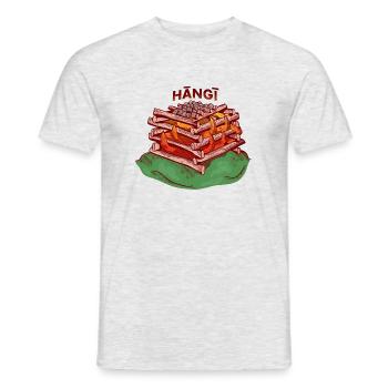Hangi - Männer T-Shirt - Grau meliert - Vorne - AI Model Male 178 dark (178cm)