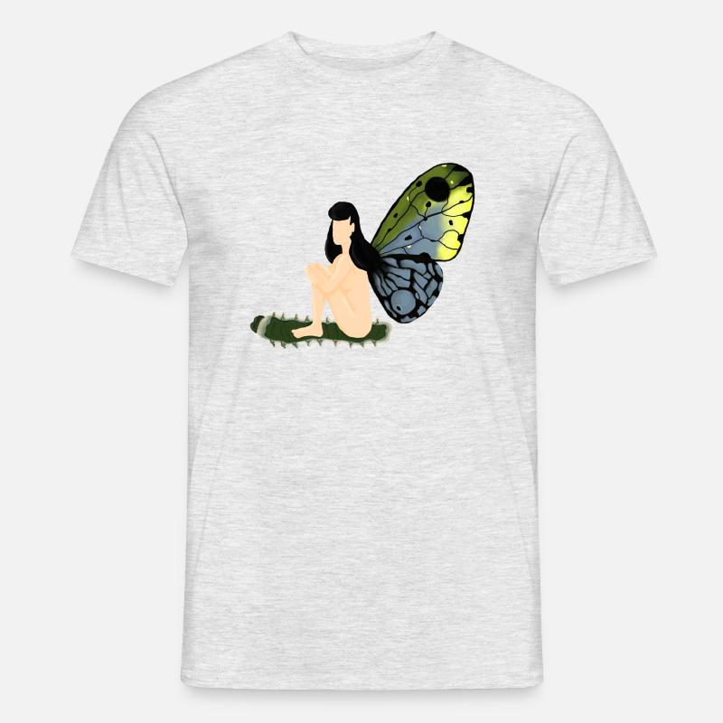 Batterfly - Männer T-Shirt - Grau meliert