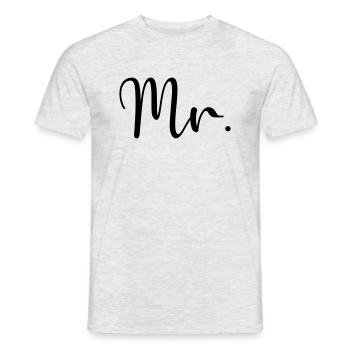Monsieur. - T-shirt homme - gris chiné - Devant - AI Model Male 178 dark (178cm)
