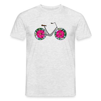 Bike - Men's T-Shirt - heather grey - Front - AI Model Male 178 dark (178cm)