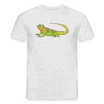 Iguane - T-shirt homme - gris chiné - Devant - AI Model Male 178 dark (178cm)