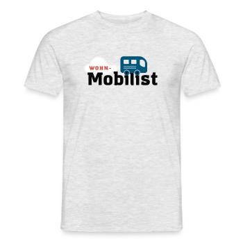 Wohnmobilist - Männer T-Shirt - Grau meliert - Vorne - AI Model Male 178 dark (178cm)