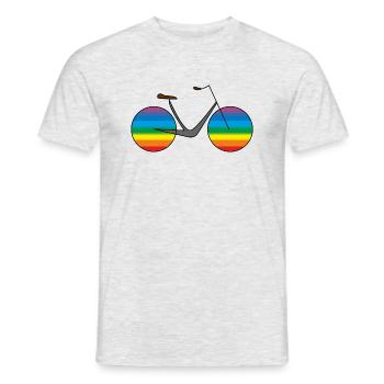 Bike - Men's T-Shirt - heather grey - Front - AI Model Male 178 dark (178cm)