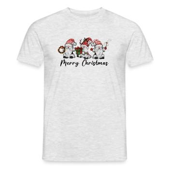 Weihnachten Santa Claus Merry Christmas - Men's T-Shirt - heather grey - Front - AI Model Male 178 dark (178cm)