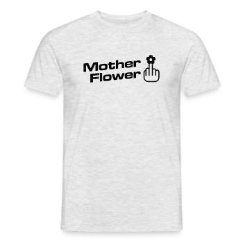 Mother flower F - T-shirt homme - gris chiné - Devant - AI Model Male 178 dark (178cm)