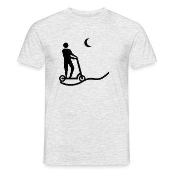 E-Scooter E-Roller Scooter - Men's T-Shirt - heather grey - Front - AI Model Male 178 dark (178cm)