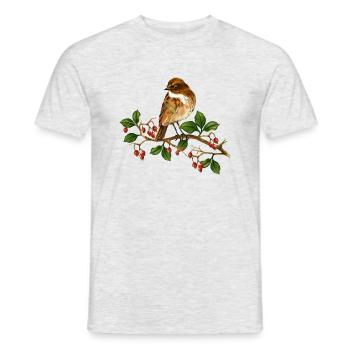 Colorful bird - Men's T-Shirt - heather grey - Front - AI Model Male 178 dark (178cm)
