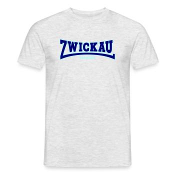 Zwickau - Männer T-Shirt - Grau meliert - Vorne - AI Model Male 178 dark (178cm)