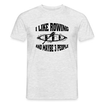 Rowing Rowing Team Rowing Rowing Club - Men's T-Shirt - heather grey - Front - AI Model Male 178 dark (178cm)