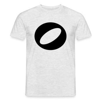Whole Note icon to design yourself - Men's T-Shirt - heather grey - Front - AI Model Male 178 dark (178cm)
