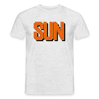 SUN - Männer T-Shirt - Grau meliert - Vorne - AI Model Male 178 dark (178cm)
