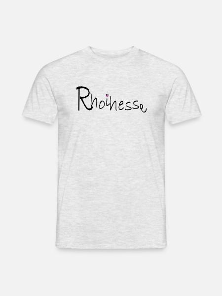 Rhoihesse Rheinhessen Rheinland-Pfalz - Männer T-Shirt - Grau meliert