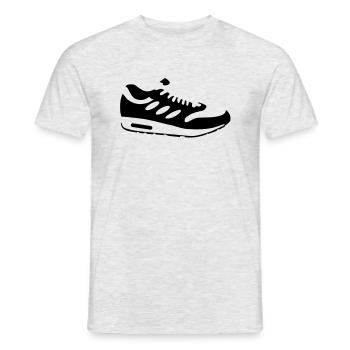 schuh__f1 - T-shirt homme - gris chiné - Devant - AI Model Male 178 dark (178cm)
