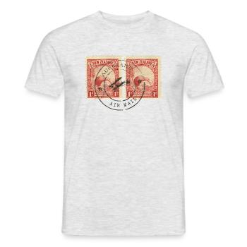 Kiwi stamps - T-shirt homme - gris chiné - Devant - AI Model Male 178 dark (178cm)