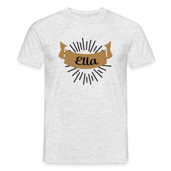 ella - Männer T-Shirt - Grau meliert - Vorne - AI Model Male 178 dark (178cm)