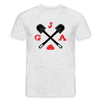 Junggesellenabschied Lustig Hochzeit Bräutigam JGA - Männer T-Shirt - Grau meliert - Vorne - AI Model Male 178 dark (178cm)