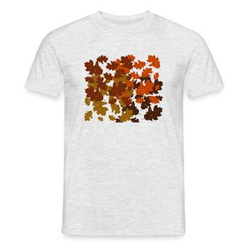Herbstblätter - Männer T-Shirt - Grau meliert - Vorne - AI Model Male 178 dark (178cm)