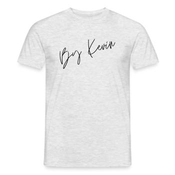 By Kevin Noir - T-shirt homme - gris chiné - Devant - AI Model Male 178 dark (178cm)