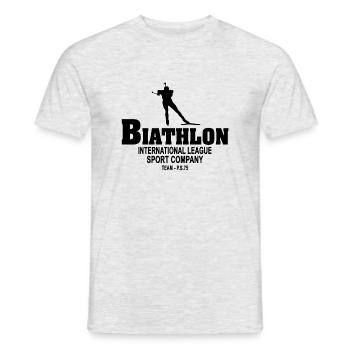 Biathlon - Biathlète - T-shirt homme - gris chiné - Devant - AI Model Male 178 dark (178cm)