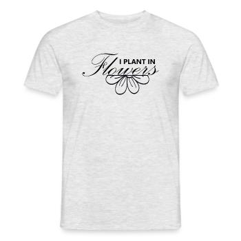 Florist Flower Plant Nature Gardener - Men's T-Shirt - heather grey - Front - AI Model Male 178 dark (178cm)