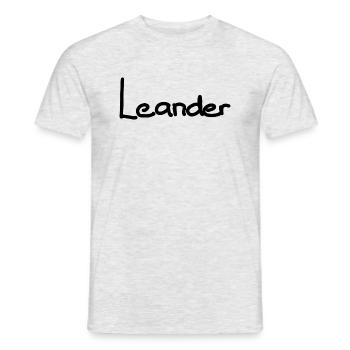 Leander - Männer T-Shirt - Grau meliert - Vorne - AI Model Male 178 dark (178cm)