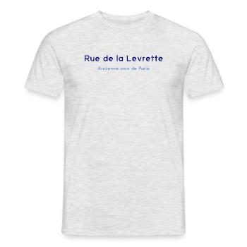 Rue de la Levrette - T-shirt homme - gris chiné - Devant - AI Model Male 178 dark (178cm)