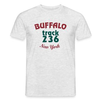 Buffalo Track 236 NY - Men's T-Shirt - heather grey - Front - AI Model Male 178 dark (178cm)
