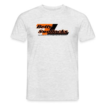 Betty Swollocks [Lightning] - Spoonerismus - Männer T-Shirt - Grau meliert - Vorne - AI Model Male 178 dark (178cm)