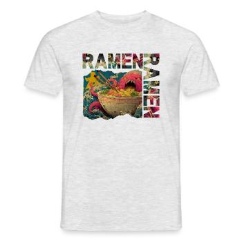 RAMEN KRAKEN - T-shirt homme - gris chiné - Devant - AI Model Male 178 dark (178cm)
