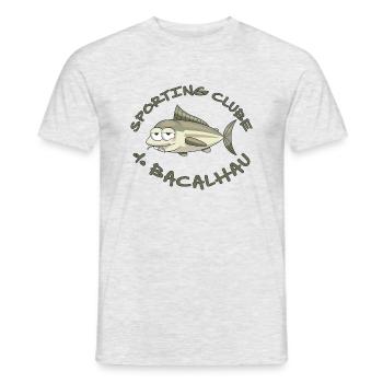 BACALHAU - T-shirt homme - gris chiné - Devant - AI Model Male 178 dark (178cm)