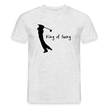 Golf - Männer T-Shirt - Grau meliert - Vorne - AI Model Male 178 dark (178cm)