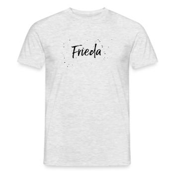 Frieda - Männer T-Shirt - Grau meliert - Vorne - AI Model Male 178 dark (178cm)