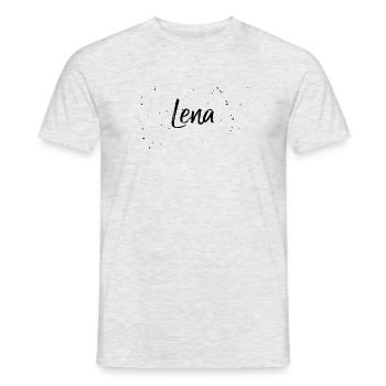 Lena - Männer T-Shirt - Grau meliert - Vorne - AI Model Male 178 dark (178cm)