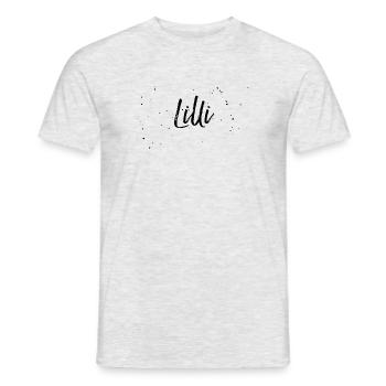Lilli - Männer T-Shirt - Grau meliert - Vorne - AI Model Male 178 dark (178cm)