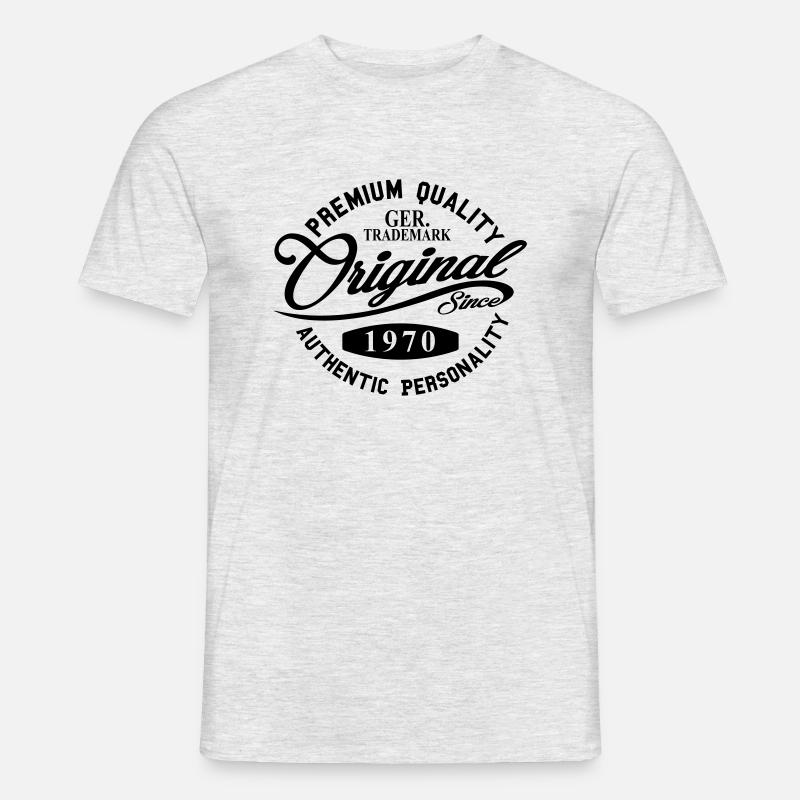 Original Since 1970 - Männer T-Shirt - Grau meliert