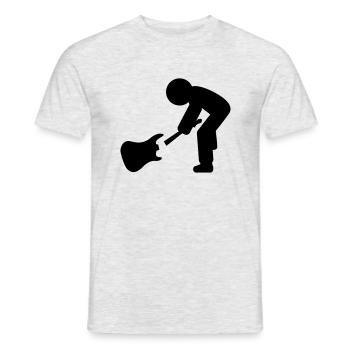rocker - Men's T-Shirt - heather grey - Front - AI Model Male 178 dark (178cm)