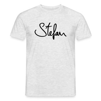 stefan_ra1 - T-shirt homme - gris chiné - Devant - AI Model Male 178 dark (178cm)
