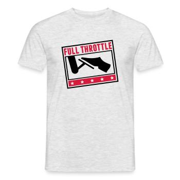 full_throttle_pi2 - Männer T-Shirt - Grau meliert - Vorne - AI Model Male 178 dark (178cm)