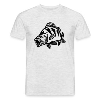 barsch_jagt - T-shirt homme - gris chiné - Devant - AI Model Male 178 dark (178cm)