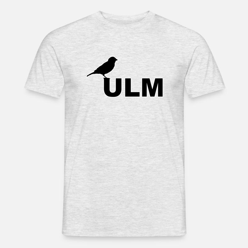 SSV ULM Ulmer Spatz Linsen mit Spätzle Schwäbisch - Männer T-Shirt - Grau meliert