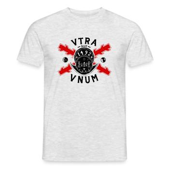 VTRAQUE VNUM - T-shirt homme - gris chiné - Devant - AI Model Male 178 dark (178cm)