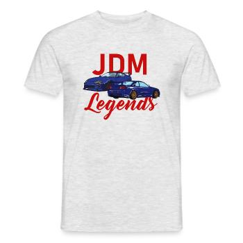 jdm legends - Men's T-Shirt - heather grey - Front - AI Model Male 178 dark (178cm)