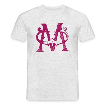 M - Männer T-Shirt - Grau meliert - Vorne - AI Model Male 178 dark (178cm)