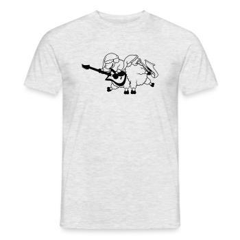 Schaf Band Party - Männer T-Shirt - Grau meliert - Vorne - AI Model Male 178 dark (178cm)