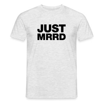 JE VIENS DE ME MARIER - T-shirt homme - gris chiné - Devant - AI Model Male 178 dark (178cm)