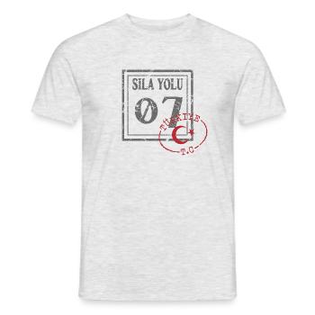 Antalya - Men's T-Shirt - heather grey - Front - AI Model Male 178 dark (178cm)