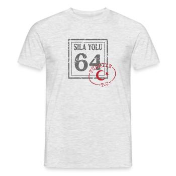Uşak - T-shirt homme - gris chiné - Devant - AI Model Male 178 dark (178cm)
