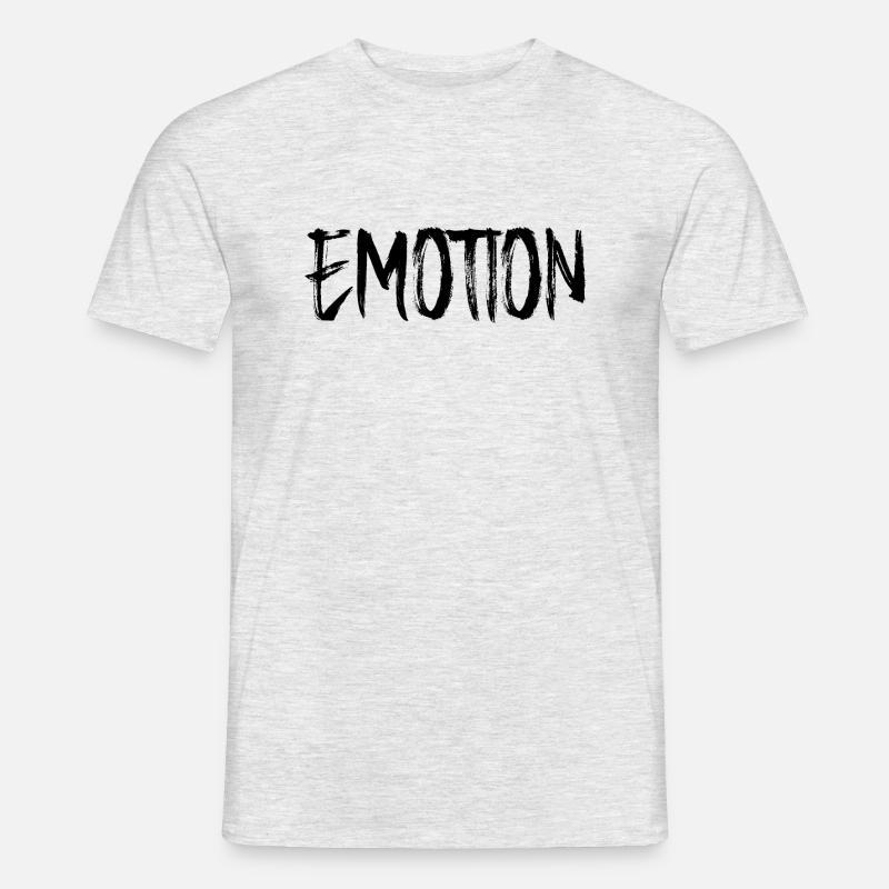 Emotion - Männer T-Shirt - Grau meliert