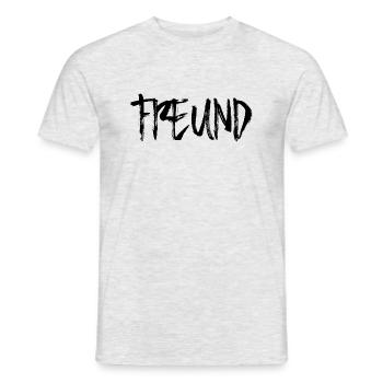 Freund - Männer T-Shirt - Grau meliert - Vorne - AI Model Male 178 dark (178cm)